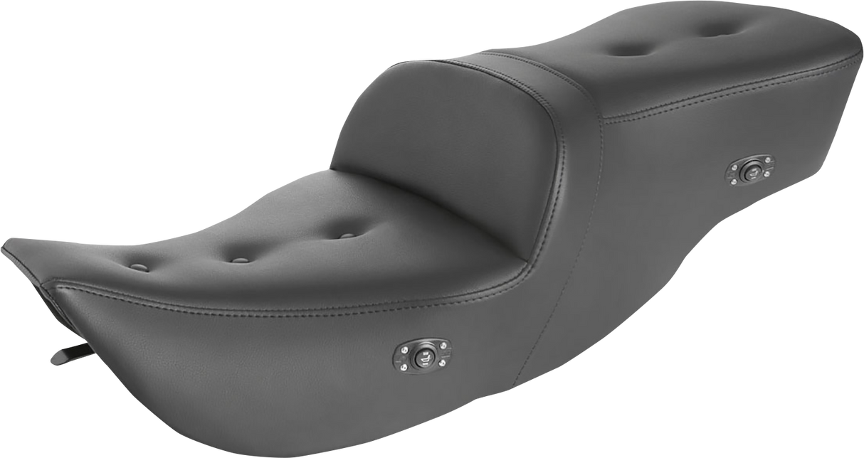 Asiento de sofá de carretera SADDLEMEN con cubierta acolchada - Calefactable - Negro 897-06-181HCT