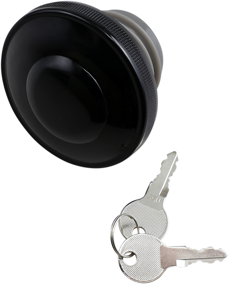 Tapón de gasolina DRAG SPECIALTIES - Ventilado con cierre - Negro 03-0320AB-A