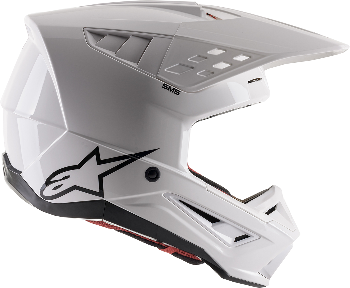 ALPINESTARS SM5 Motorcycle Helmet - Solid - Gloss White - Medium 8303121-2180-MD
