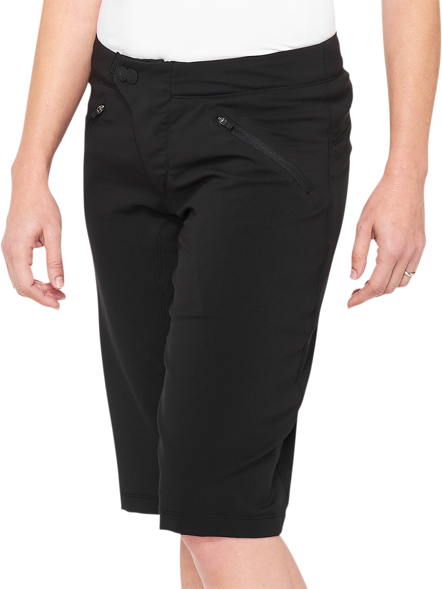 Pantalones cortos Ridecamp 100% para mujer - Negro - Talla M 40037-00001