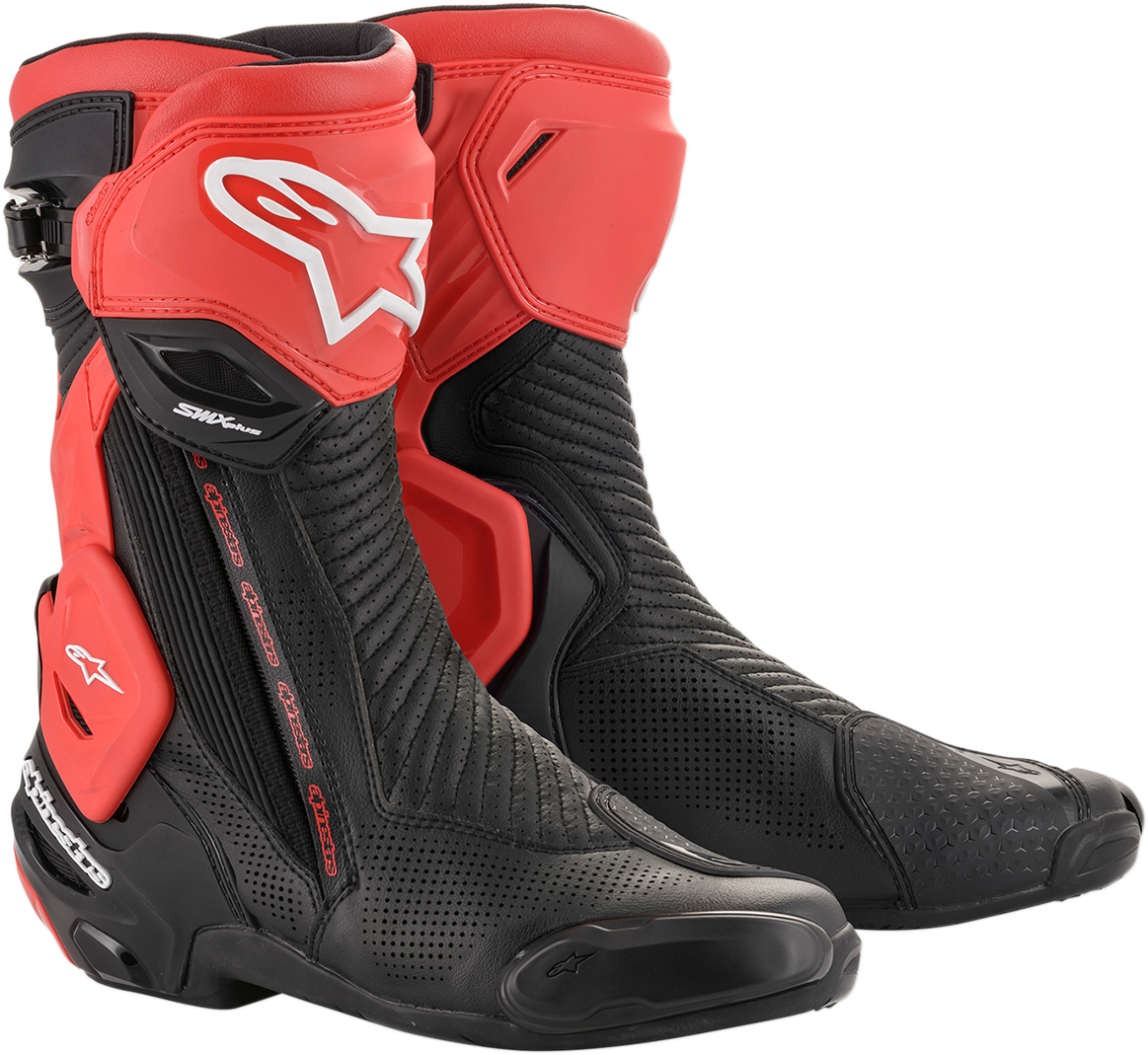Botas ventiladas ALPINESTARS SMX+ - Negro/Rojo - Talla 12.5 EE. UU. / 48 UE 2221119-13-48