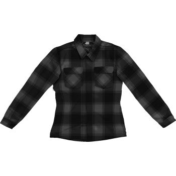 ICON Women's Fallblock CX Flannel Jacket - Black - 3XL 2822-1675