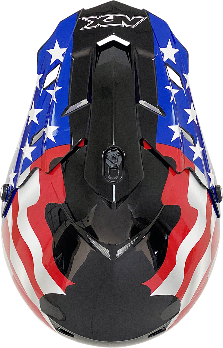 Casco de motocicleta AFX FX-17 - Bandera - Negro - 4XL 0110-7632