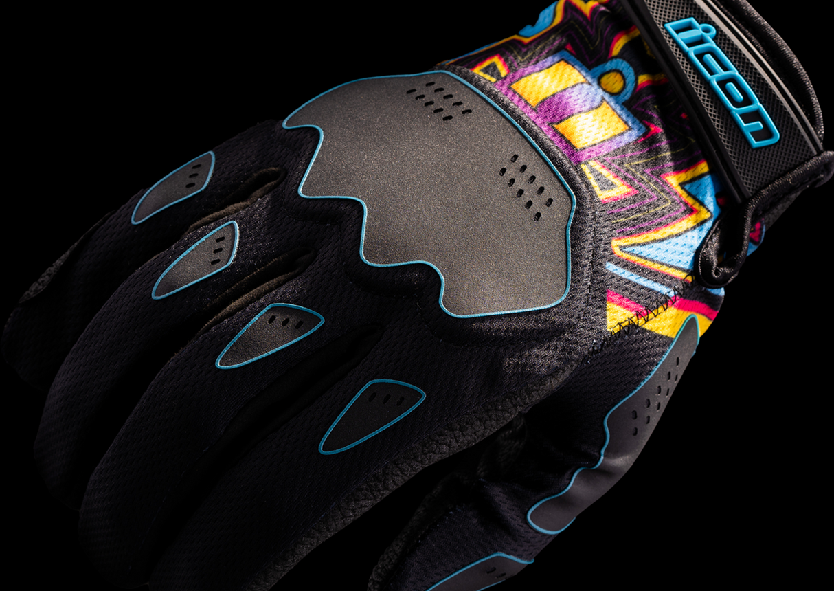 Guantes ICON Hooligan™ Lucky Lid - Negro - 3XL 3301-4646
