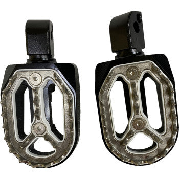 DRAG SPECIALTIES Qualifier Foot Pegs - Black - Passenger Pan America 1250 P17-0/6602BWMP 1620-2483