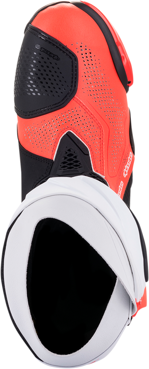 Botas ALPINESTARS Supertech V - Negro/Rojo Fluo/Blanco - Talla 9.5 EE. UU. / 44 UE 2220121-124-44