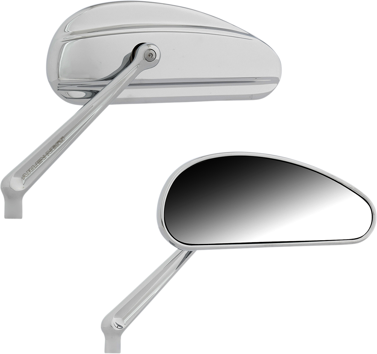 Espejo ARLEN NESS - Tiro descendente - Vista lateral - Alargado - Cromo 510-027