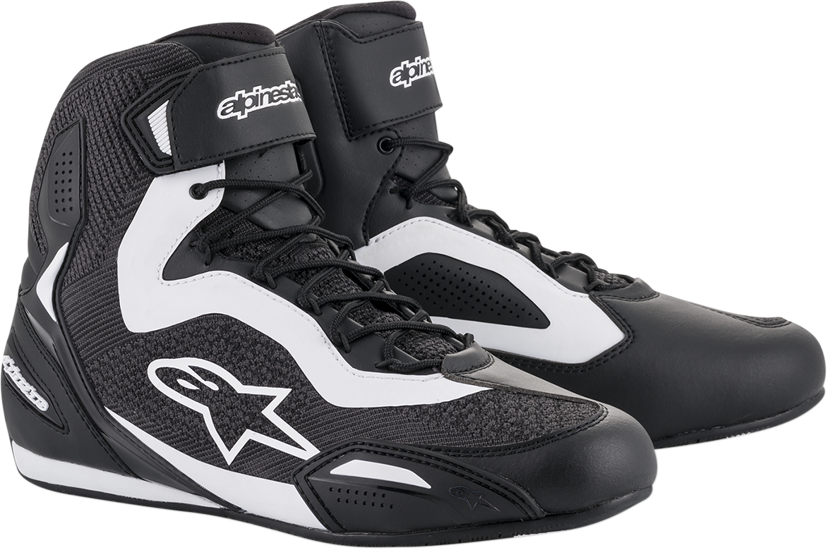 Zapatillas ALPINESTARS Faster-3 Rideknit® - Negro/Blanco - Talla 7 de EE. UU. 2510319-12-7