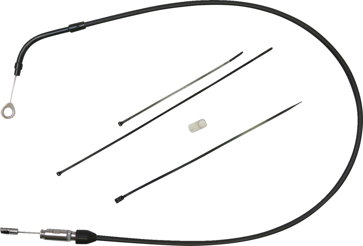 Cable de embrague DRAG SPECIALTIES - Superior - Tubo curvo - 43" - Negro/Negro 6323504HE