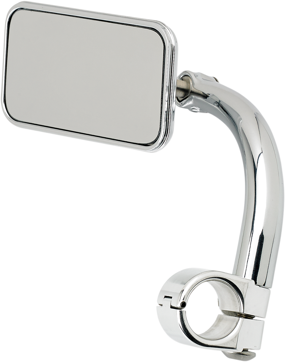 Espejo rectangular con abrazadera BILTWELL - 1" - Cromo 6502-201-501