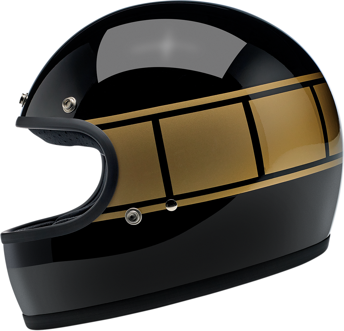 Casco BILTWELL Gringo - Holeshot negro brillante - XS 1002-527-101