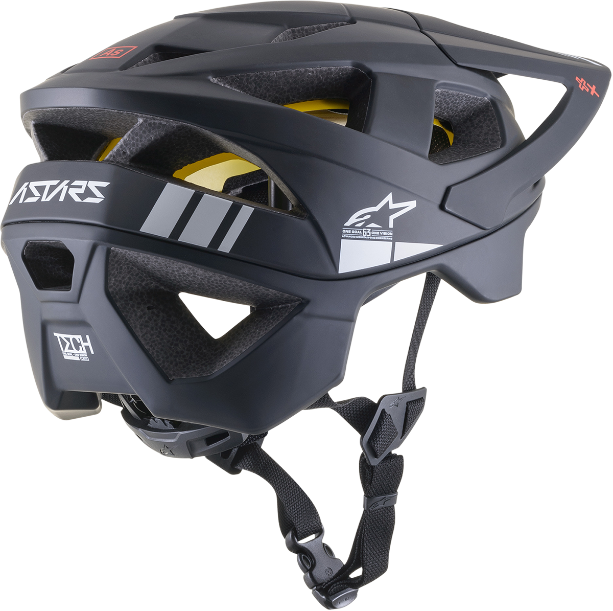Casco de bicicleta ALPINESTARS Vector Tech - Negro/Gris claro mate - MIPS® - Grande 8700421-1092-LG