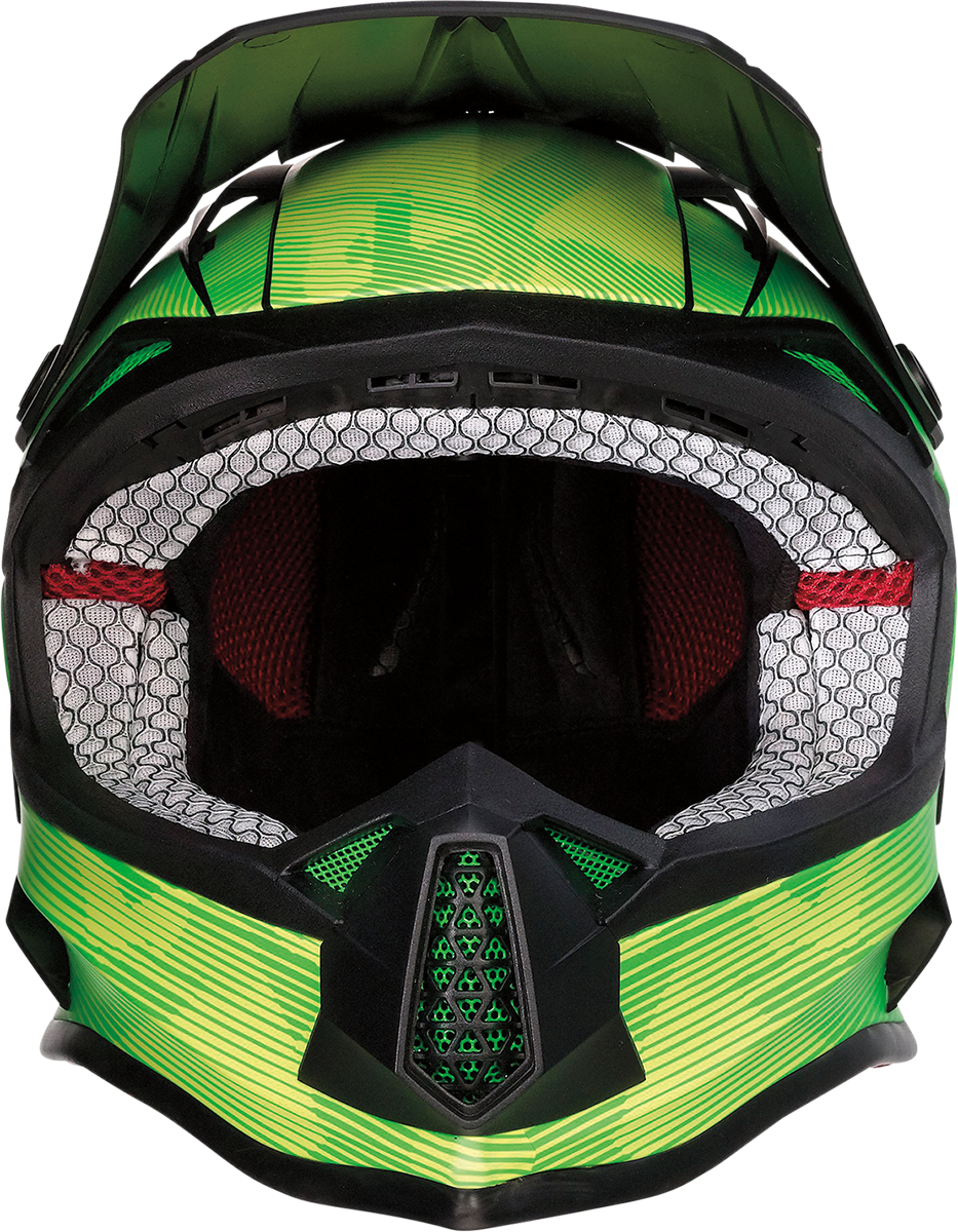 Casco MOOSE RACING FI para jóvenes - Camuflaje Agroid - MIPS® - Amarillo/Verde - Pequeño 0111-1523