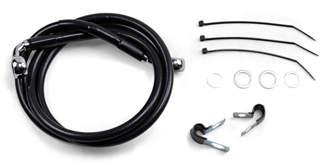 Línea de freno DRAG SPECIALTIES - Delantera - Negra - +6" - FXD '00-'05 640112-6BLK