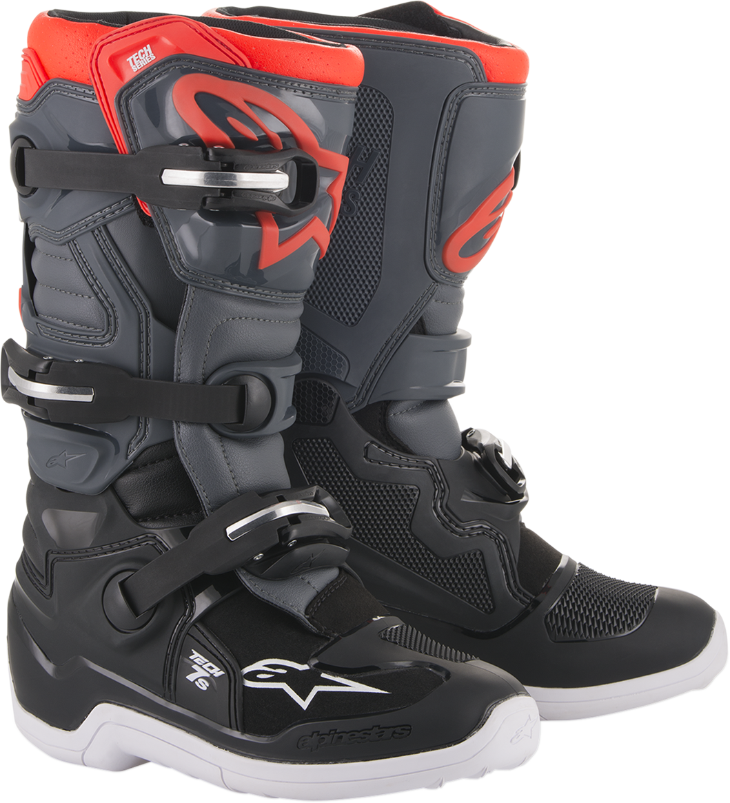 Botas ALPINESTARS Youth Tech 7S - Negro/Gris - Talla 4 de EE. UU. 201501711334