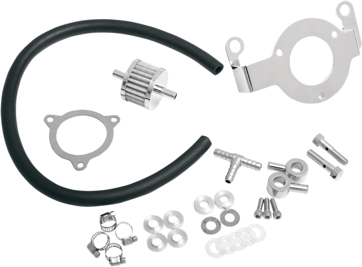 DRAG SPECIALTIES Soporte de filtro de aire con respiradero - '08-'16 FL 120185