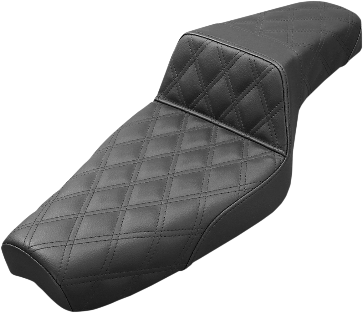 Asiento SADDLEMEN Step-Up - Costuras de celosía completas - Negro - XL 879-03-175