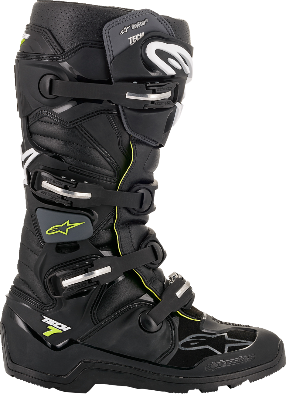 Botas ALPINESTARS Tech 7 Enduro Drystar® - Negras - Talla 12 de EE. UU. 2012620-106-12