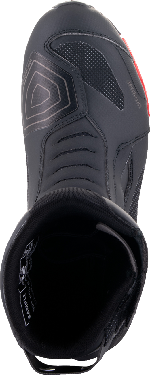 Botas ALPINESTARS RT-7 Drystar® - Negro/Rojo - Talla 10 de EE. UU. / 43 de UE 2443023-13-43
