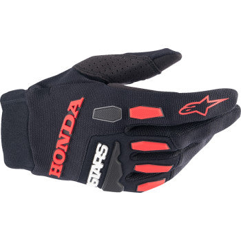 Guantes ALPINESTARS Honda Full Bore - Negro/Rojo Brillante - Pequeños 3563823-1303-S