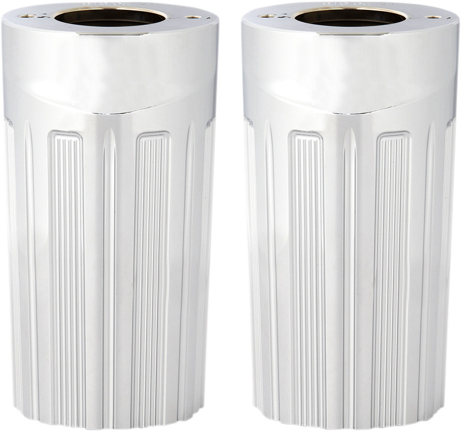 Cubiertas de horquilla ARLEN NESS calibre 10 - Anodizado negro - FLHT 20-018