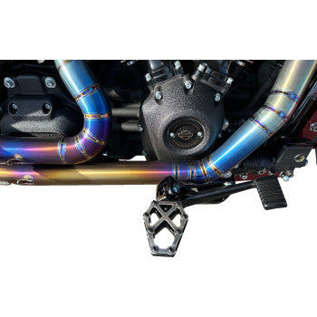 Estriberas KODLIN USA NXL - Negras con cubierta de acero inoxidable K73255