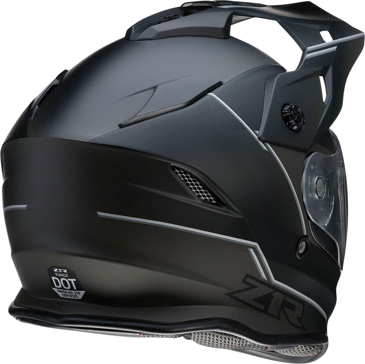 Casco de moto Z1R Range - Bladestorm - Negro/Blanco - Talla pequeña 0101-14048