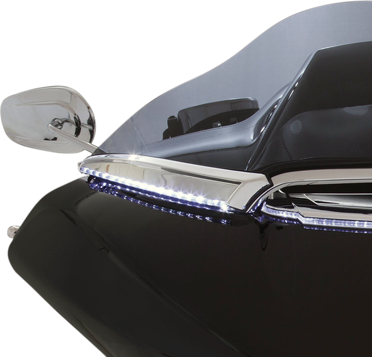 Moldura de parabrisas LED CIRO - 15-20 FLTR - Cromada 11050