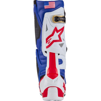 Botas ALPINESTARS Union Tech 10 - Rojo/Blanco/Azul - Talla 9 de EE. UU. 2010020-3372-9