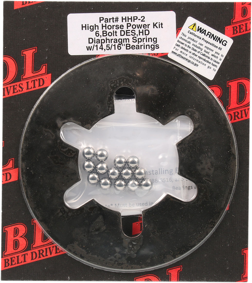 BELT DRIVES LTD. Placa de resorte de diafragma - Rodamientos de 5/16" (14) HHP-2