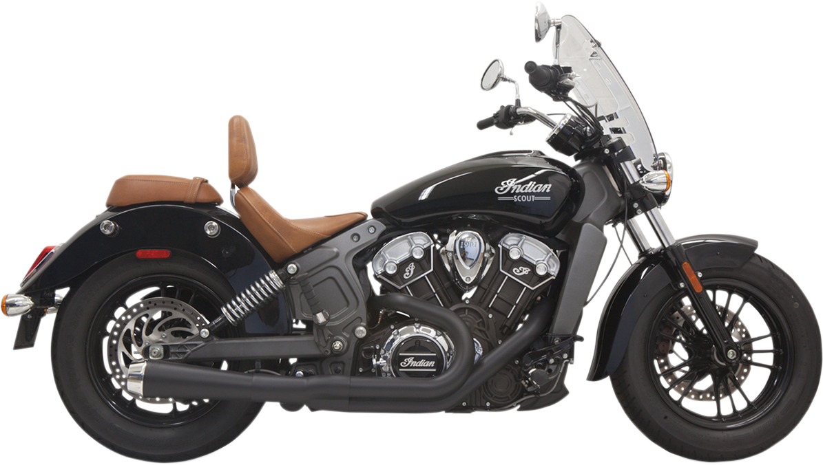 Escape BASSANI XHAUST 2:1 - Negro - Corto - Indian Scout 2015-2021 8S12JB