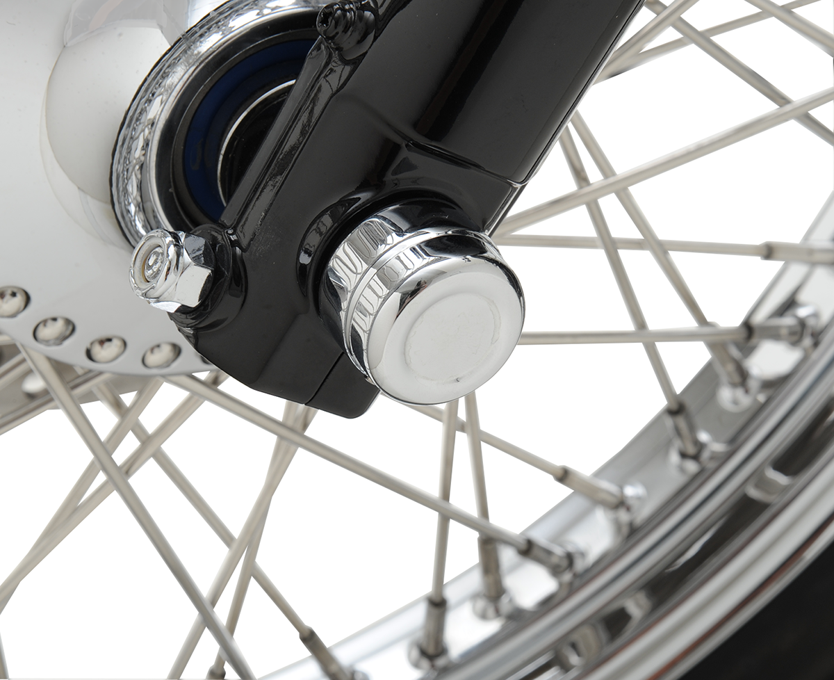 Tapa de eje DRAG SPECIALTIES - Delantera - Cromada 0214-0830