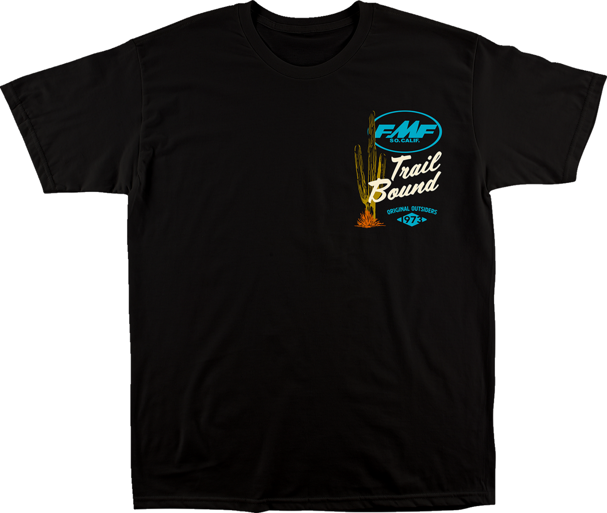 Camiseta FMF Trailbound - Negra - XL FA22118909BLKXL 3030-22449