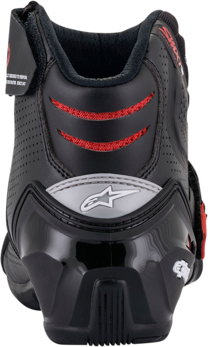 Botas ALPINESTARS SMX1-R V2 - Negro/Rojo - Talla 6 EE. UU. / 39 UE 2224021-13-39