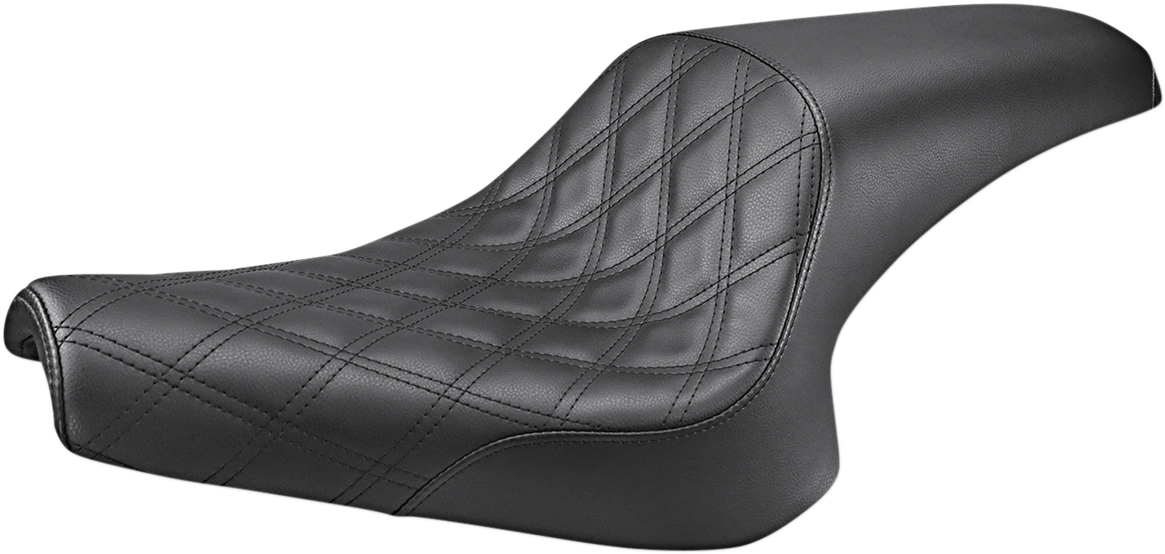 Asiento SADDLEMEN - Profiler - Para 2 personas - Costuras de celosía delanteras - Negro - Perno Y13-16-149