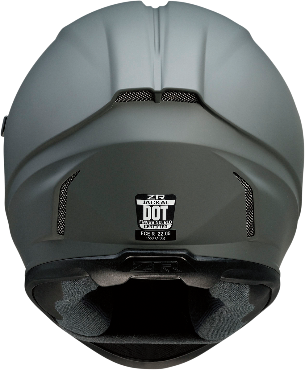 Casco de motocicleta Z1R Jackal - Gris imprimación - Ahumado - 3XL 0101-14005