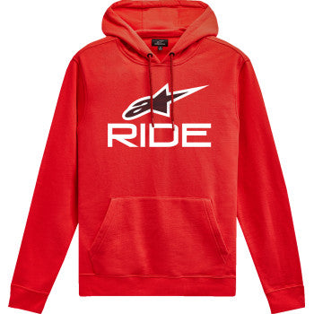 Sudadera con capucha ALPINESTARS Ride 4.0 - Rojo/Blanco/Negro - 2XL 1214-51820-321-2XL