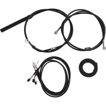 Kit de cables LA CHOPPERS - Manillar de 12" a 14" - Black Glide 2021-2022 LA-8062KT3-13B