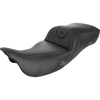 Asiento calefactable de alcance extendido SADDLEMEN Roadsofa - Negro - sin respaldo 808-07B-188HCT