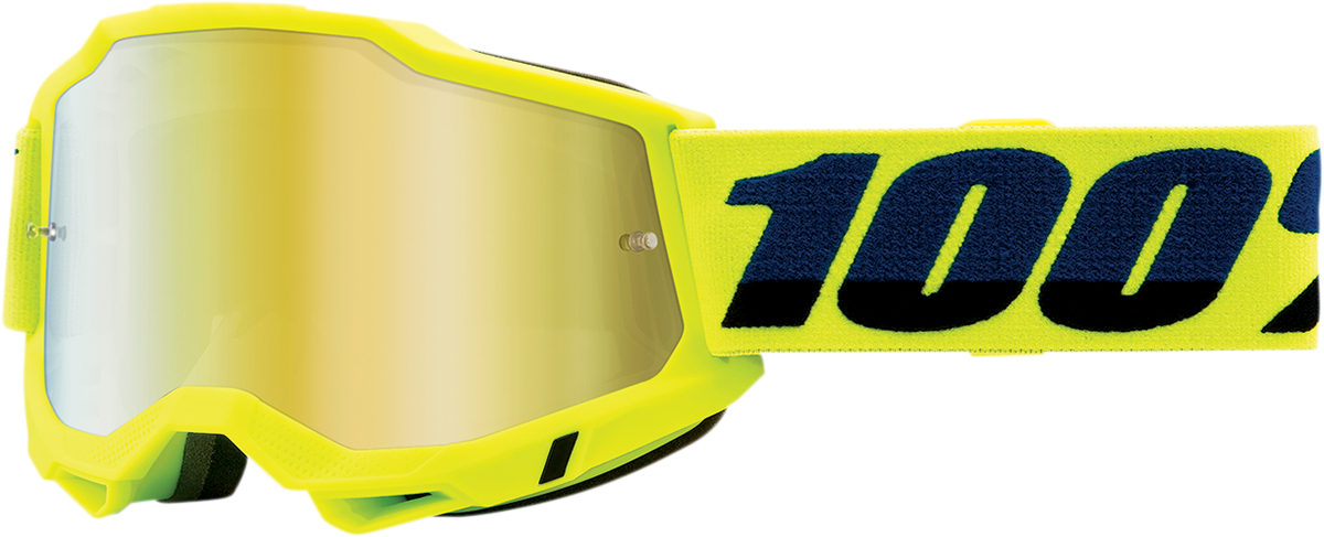 Gafas 100% Accuri 2 - Amarillo Fluo - Espejo Dorado 50014-00003