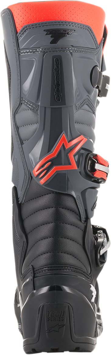 Botas de enduro ALPINESTARS Tech 7 - Negro/Gris - Talla 14 (EE. UU.) 2012114113314