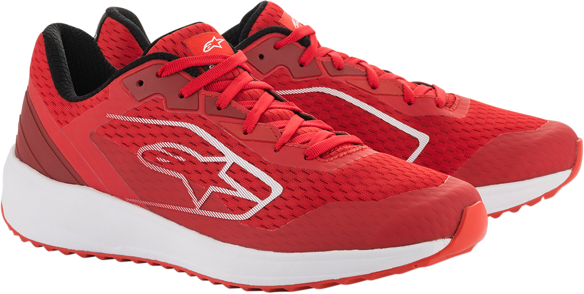 Zapatos ALPINESTARS Meta - Rojo/Blanco - Talla 10 de EE. UU. 2654520-32-10