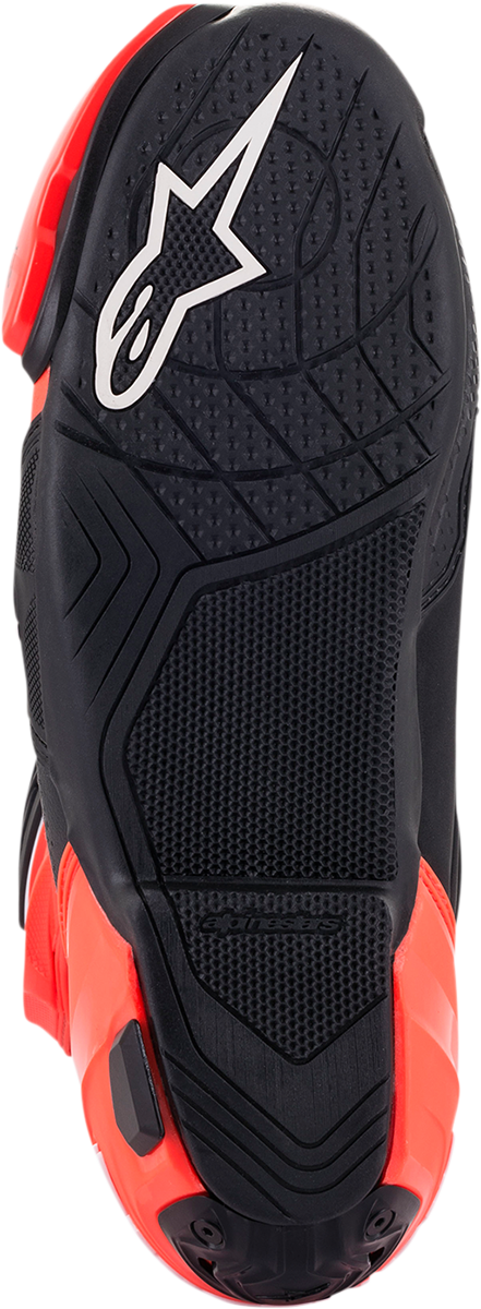 Botas ALPINESTARS Supertech V - Negro/Rojo Fluo/Blanco - Talla 6 EE. UU. / 39 UE 2220121-124-39