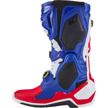 Botas ALPINESTARS Union Tech 10 - Rojo/Blanco/Azul - Talla 9 de EE. UU. 2010020-3372-9