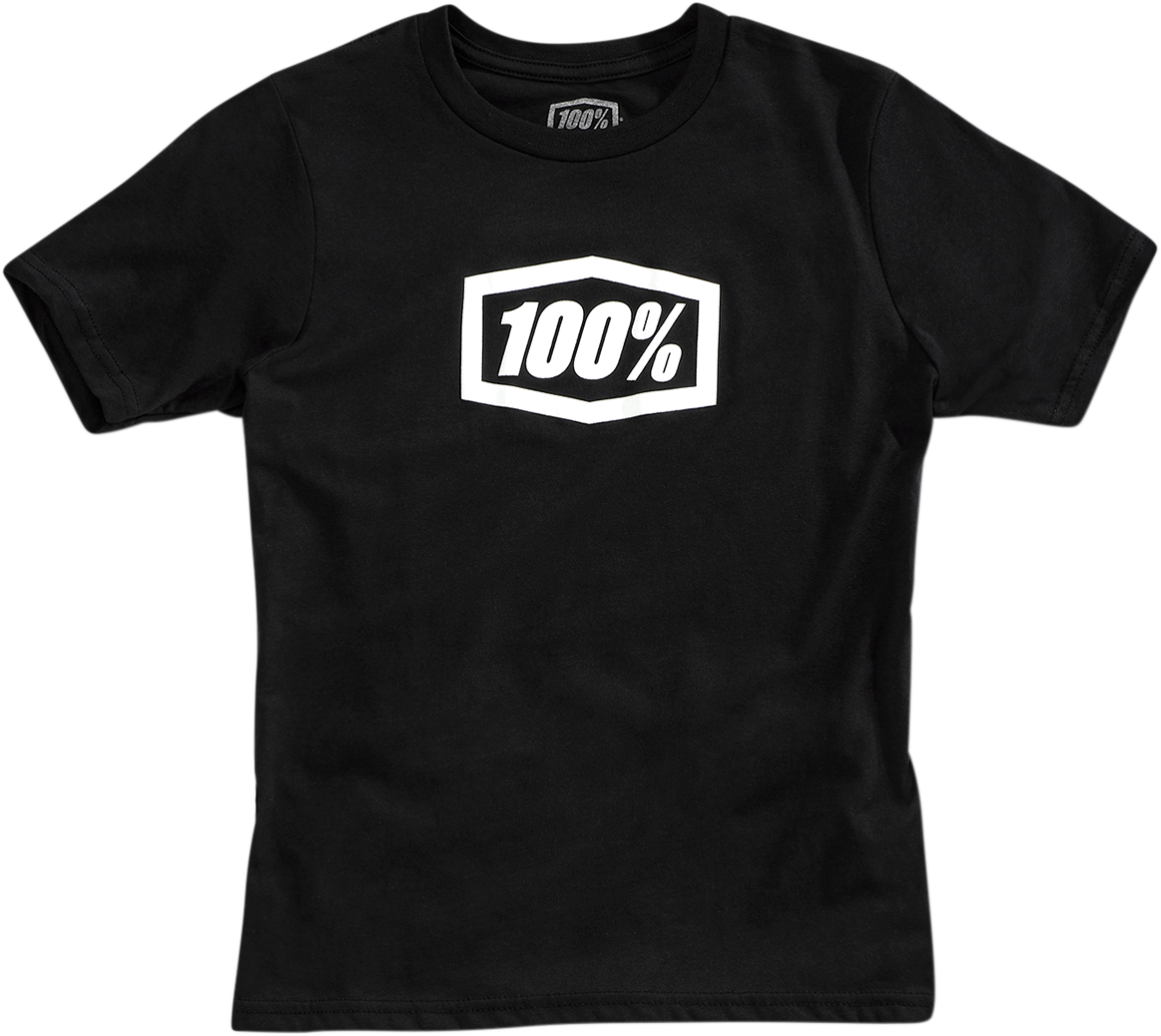 Camiseta 100% juvenil Icon - Negra - Talla grande 20001-00006