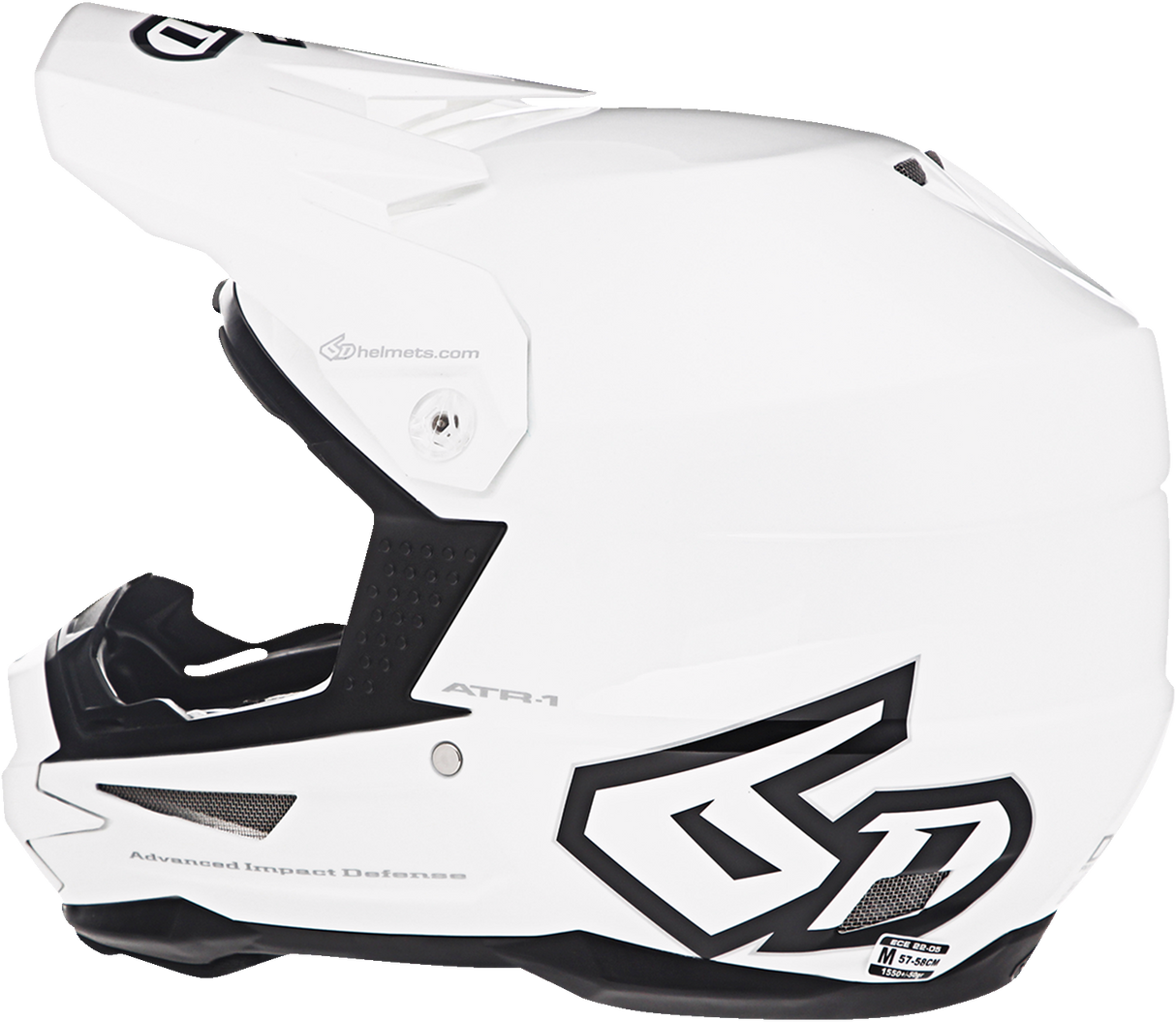 Casco de motocicleta 6D ATR-1 - Blanco - Pequeño 10-3725