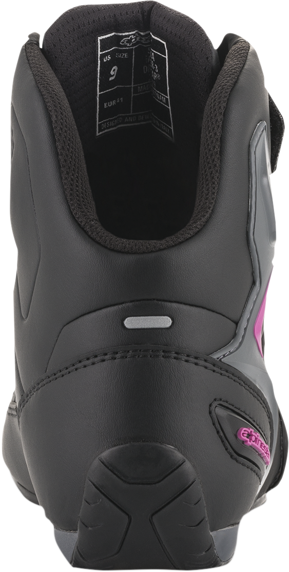 Zapatillas ALPINESTARS Faster-3 Drystar® para mujer - Negro/Gris/Rosa - Talla 6 de EE. UU. 25409191139-6
