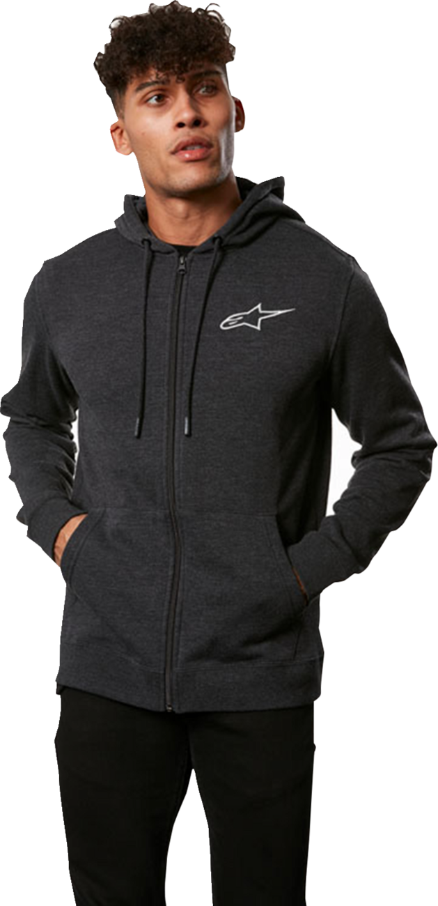 Sudadera con capucha y cremallera en el pecho ALPINESTARS Ageless - Carbón vegetal - Grande 121253600191L