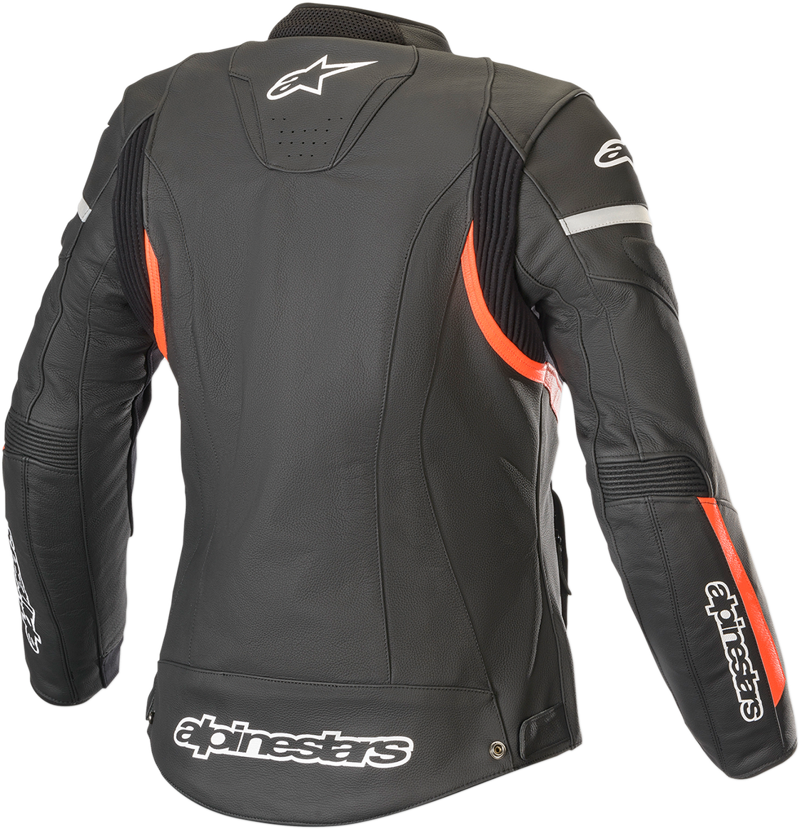Chaqueta de cuero Stella Kira de ALPINESTARS para mujer - Negro/Rojo - Talla 2 EE. UU. / 38 UE 3112019-1030-38