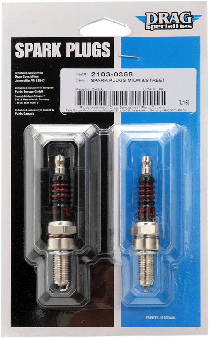 Bujías DRAG SPECIALTIES - M8/XG E18-6724DS